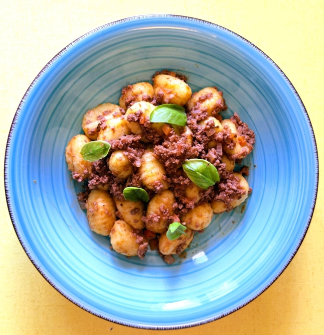 Gnocchi SANS GLUTEN à la bolognaise