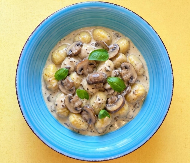 Gnocchi SANS GLUTEN aux champignons